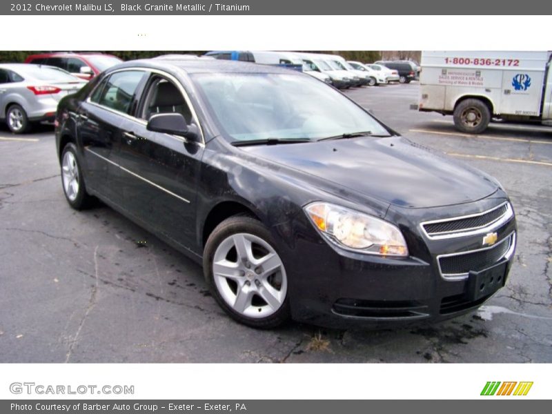 Black Granite Metallic / Titanium 2012 Chevrolet Malibu LS