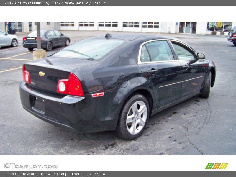 Black Granite Metallic / Titanium 2012 Chevrolet Malibu LS