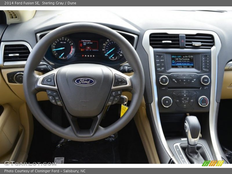 Sterling Gray / Dune 2014 Ford Fusion SE