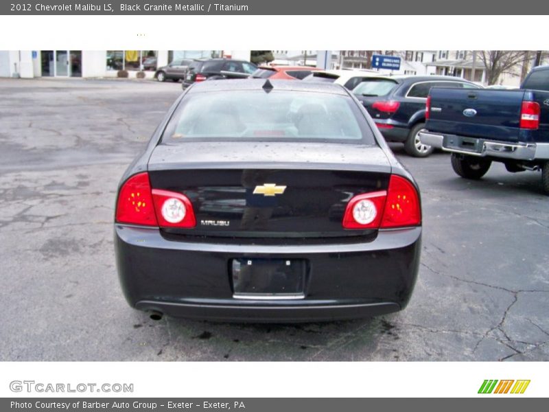 Black Granite Metallic / Titanium 2012 Chevrolet Malibu LS