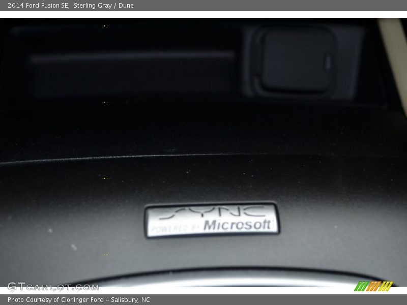 Sterling Gray / Dune 2014 Ford Fusion SE