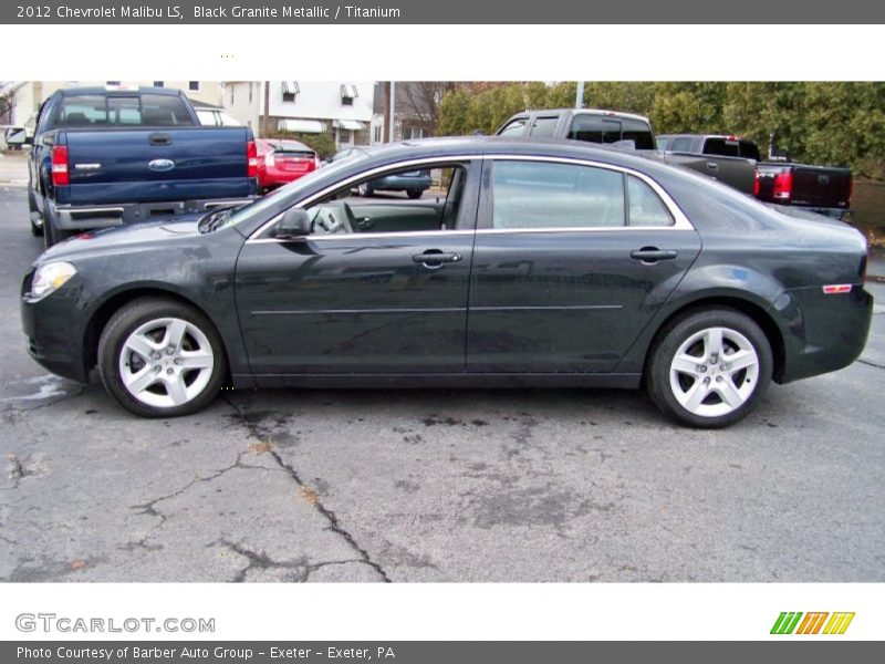 Black Granite Metallic / Titanium 2012 Chevrolet Malibu LS