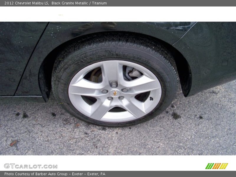 Black Granite Metallic / Titanium 2012 Chevrolet Malibu LS