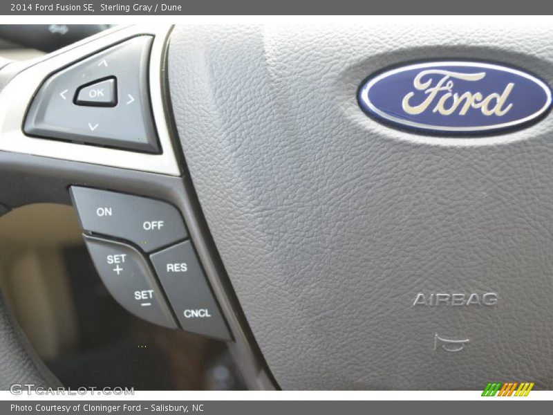 Sterling Gray / Dune 2014 Ford Fusion SE
