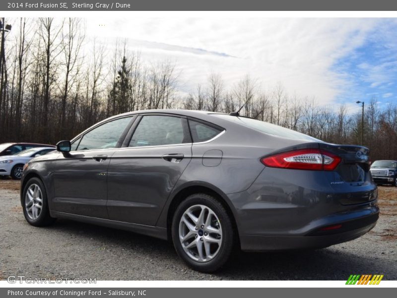 Sterling Gray / Dune 2014 Ford Fusion SE