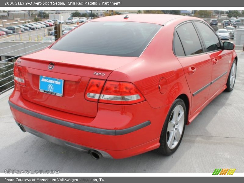 Chili Red Metallic / Parchment 2006 Saab 9-3 Aero Sport Sedan