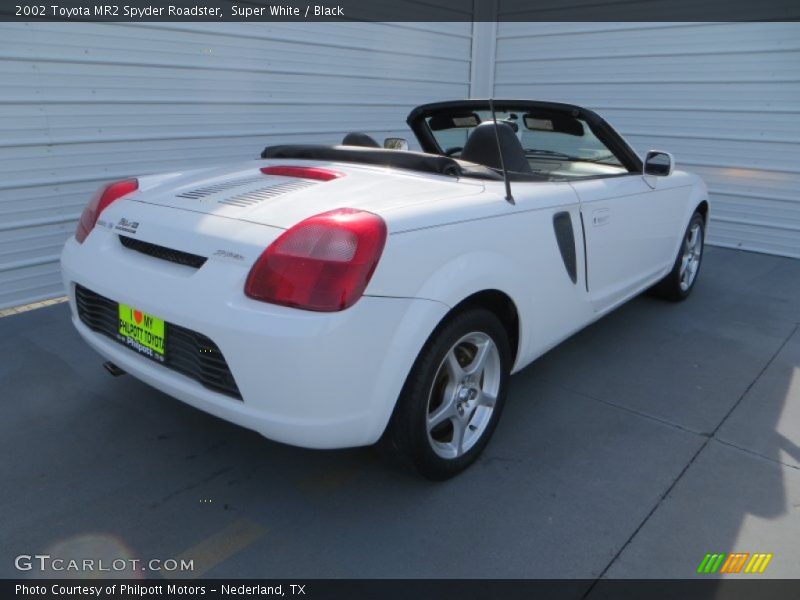 Super White / Black 2002 Toyota MR2 Spyder Roadster