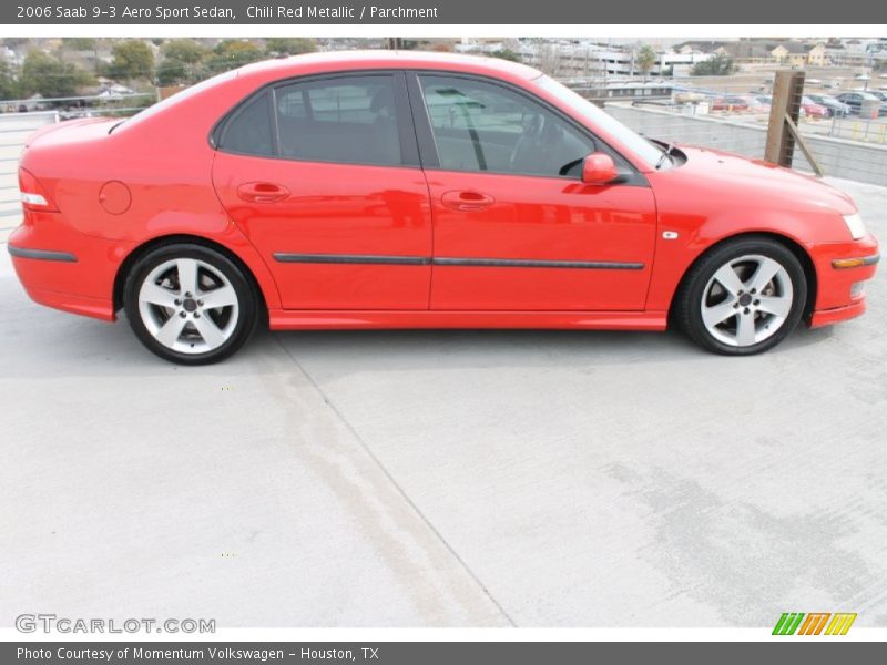 Chili Red Metallic / Parchment 2006 Saab 9-3 Aero Sport Sedan