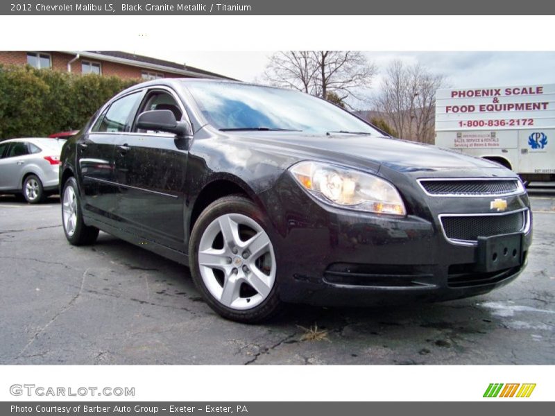 Black Granite Metallic / Titanium 2012 Chevrolet Malibu LS