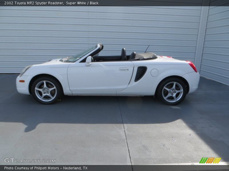 Super White / Black 2002 Toyota MR2 Spyder Roadster