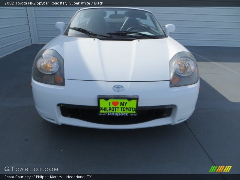 Super White / Black 2002 Toyota MR2 Spyder Roadster