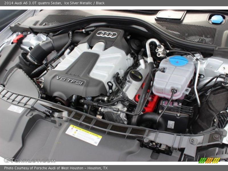 Ice Silver Metallic / Black 2014 Audi A6 3.0T quattro Sedan
