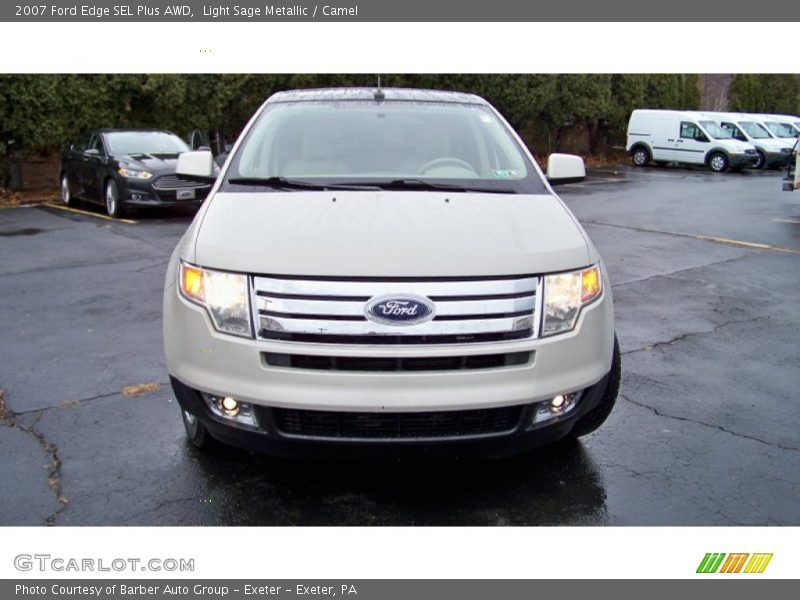 Light Sage Metallic / Camel 2007 Ford Edge SEL Plus AWD