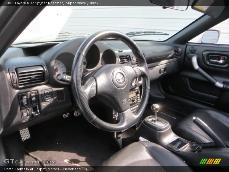 Super White / Black 2002 Toyota MR2 Spyder Roadster