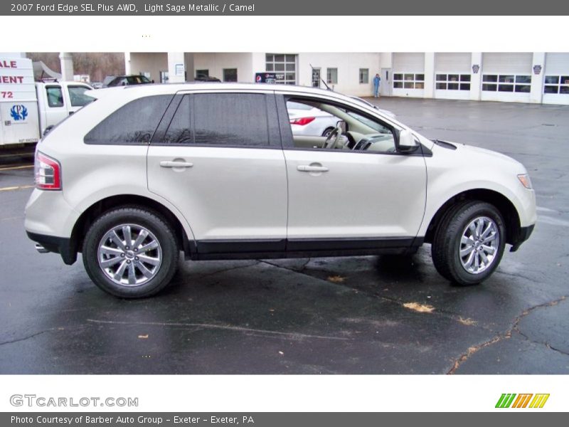 Light Sage Metallic / Camel 2007 Ford Edge SEL Plus AWD