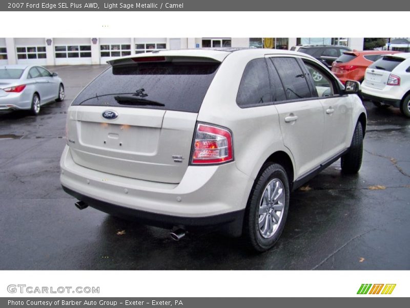 Light Sage Metallic / Camel 2007 Ford Edge SEL Plus AWD
