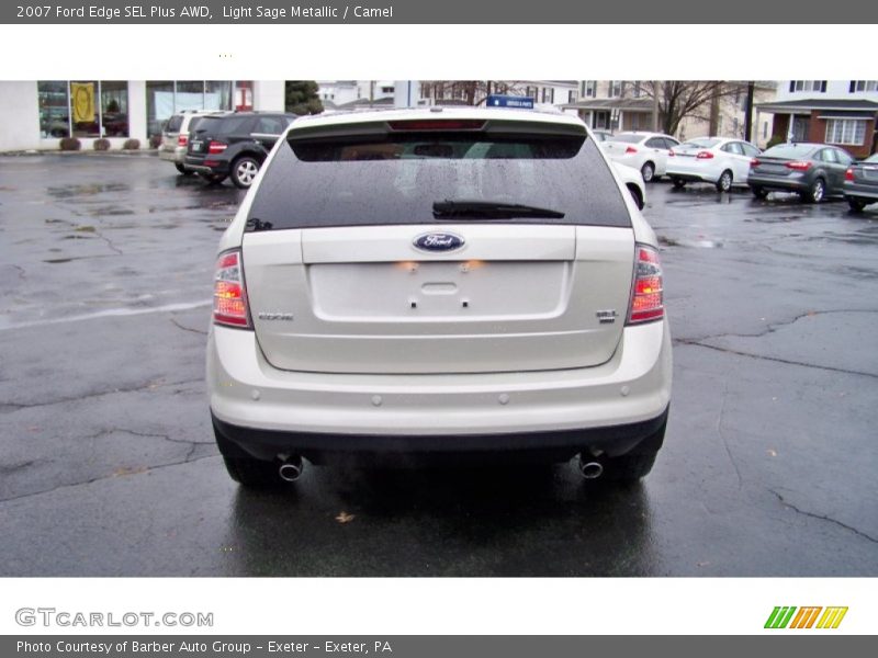 Light Sage Metallic / Camel 2007 Ford Edge SEL Plus AWD