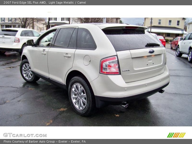 Light Sage Metallic / Camel 2007 Ford Edge SEL Plus AWD