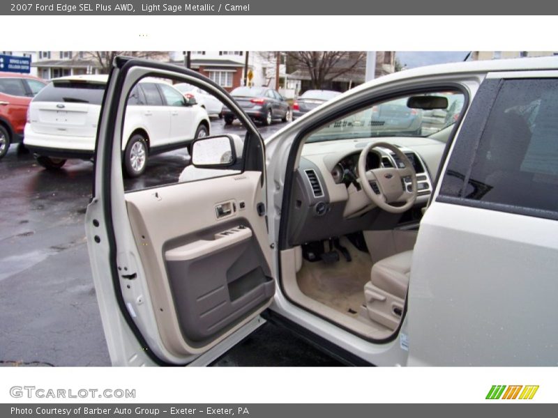 Light Sage Metallic / Camel 2007 Ford Edge SEL Plus AWD