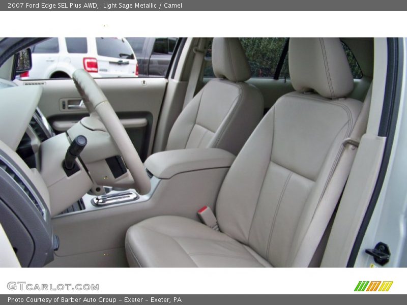 Light Sage Metallic / Camel 2007 Ford Edge SEL Plus AWD