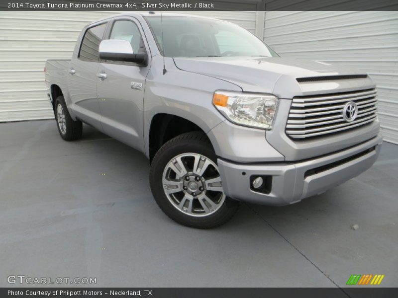 Silver Sky Metallic / Black 2014 Toyota Tundra Platinum Crewmax 4x4