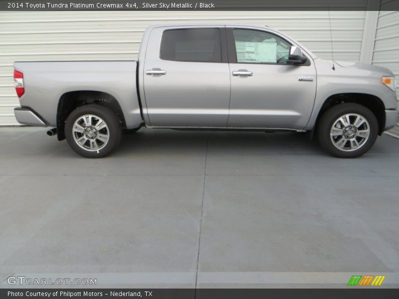 Silver Sky Metallic / Black 2014 Toyota Tundra Platinum Crewmax 4x4
