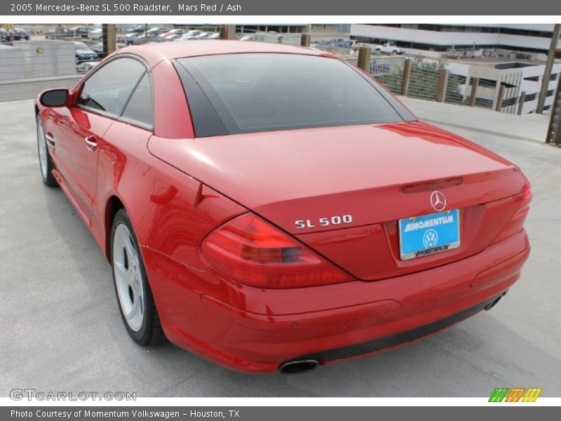 Mars Red / Ash 2005 Mercedes-Benz SL 500 Roadster