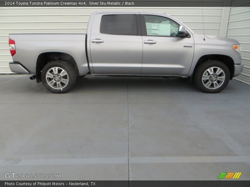 Silver Sky Metallic / Black 2014 Toyota Tundra Platinum Crewmax 4x4