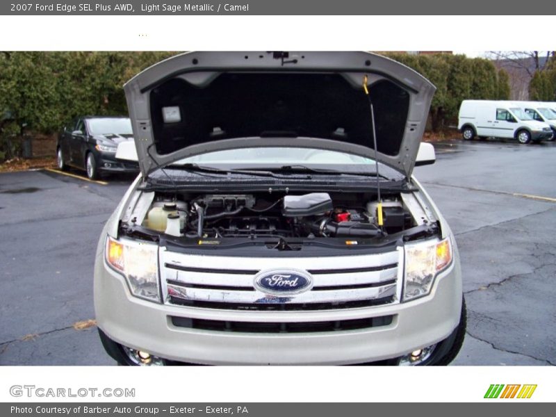 Light Sage Metallic / Camel 2007 Ford Edge SEL Plus AWD