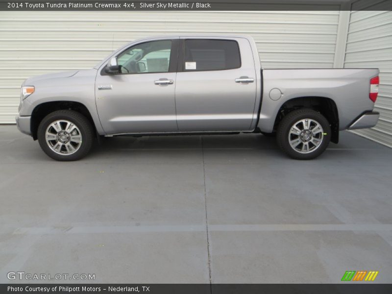 Silver Sky Metallic / Black 2014 Toyota Tundra Platinum Crewmax 4x4