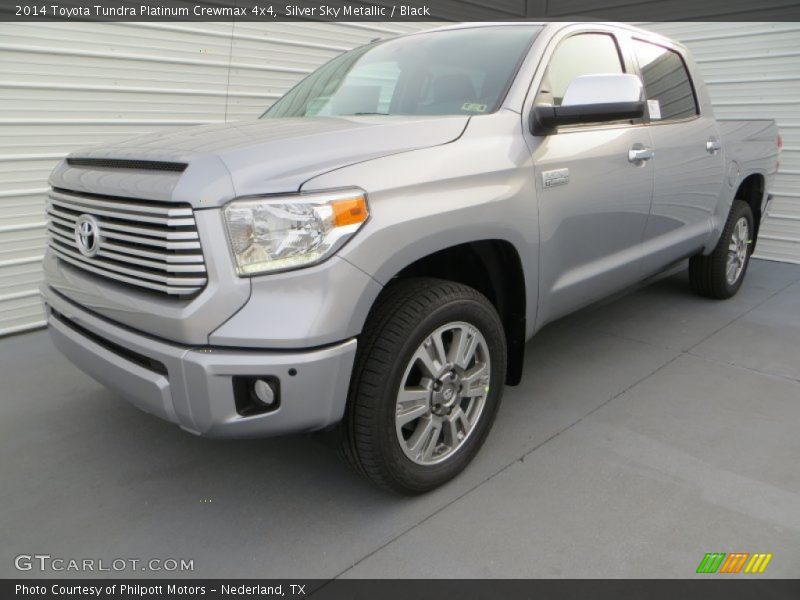 Silver Sky Metallic / Black 2014 Toyota Tundra Platinum Crewmax 4x4