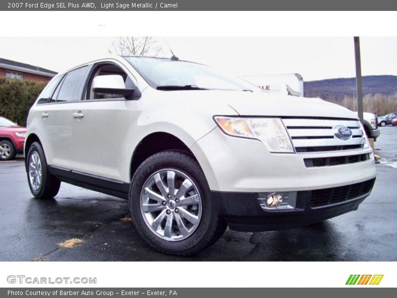 Light Sage Metallic / Camel 2007 Ford Edge SEL Plus AWD