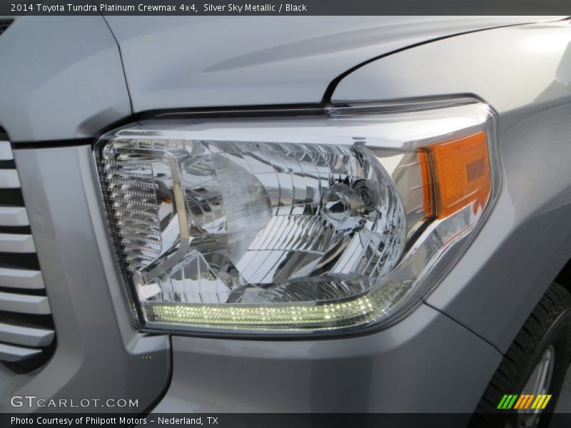 Silver Sky Metallic / Black 2014 Toyota Tundra Platinum Crewmax 4x4