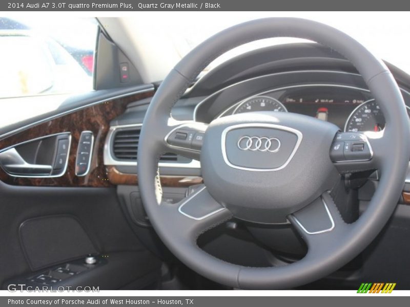 Quartz Gray Metallic / Black 2014 Audi A7 3.0T quattro Premium Plus