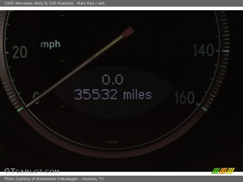 Mars Red / Ash 2005 Mercedes-Benz SL 500 Roadster