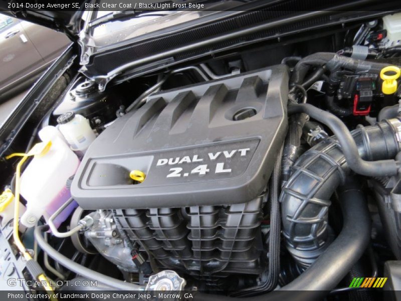 Black Clear Coat / Black/Light Frost Beige 2014 Dodge Avenger SE