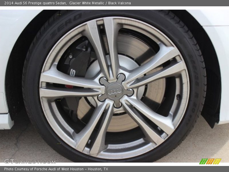 Glacier White Metallic / Black Valcona 2014 Audi S6 Prestige quattro Sedan