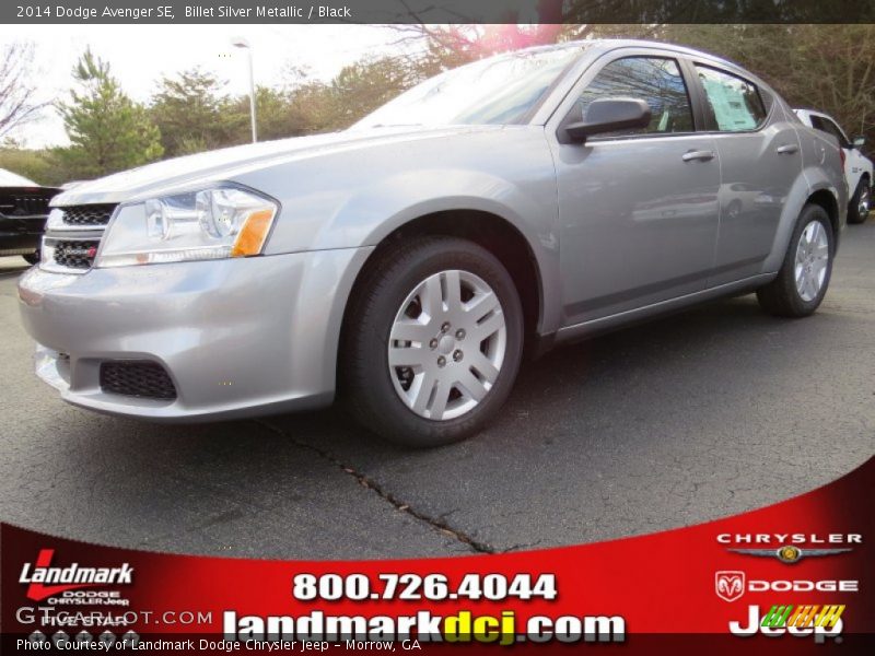 Billet Silver Metallic / Black 2014 Dodge Avenger SE