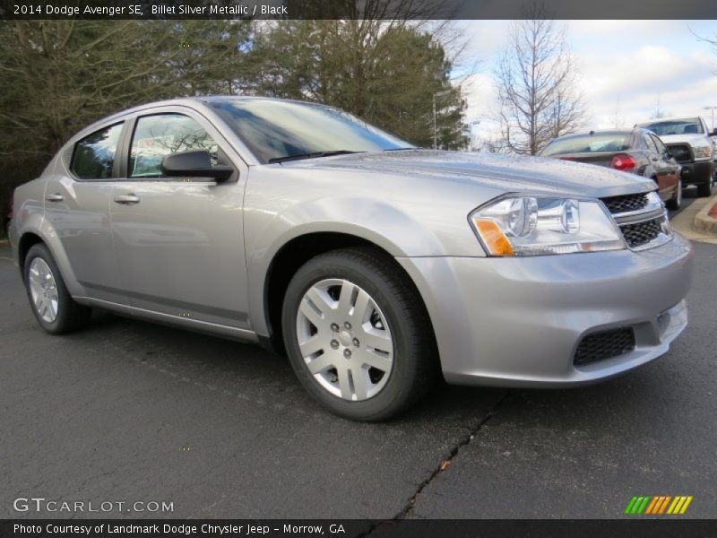 Billet Silver Metallic / Black 2014 Dodge Avenger SE