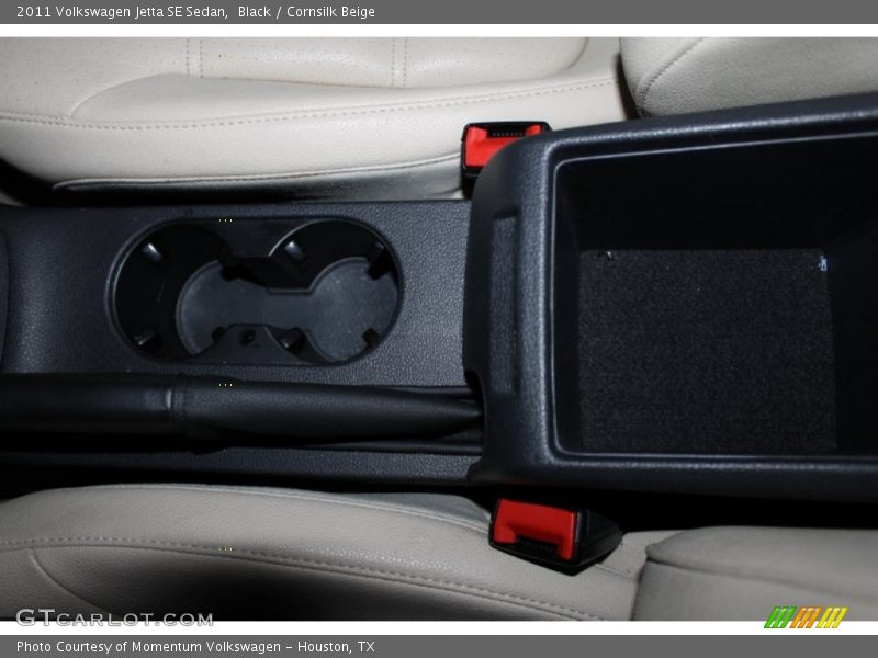 Black / Cornsilk Beige 2011 Volkswagen Jetta SE Sedan