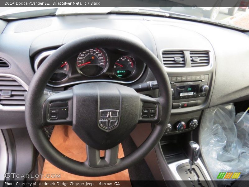 Billet Silver Metallic / Black 2014 Dodge Avenger SE