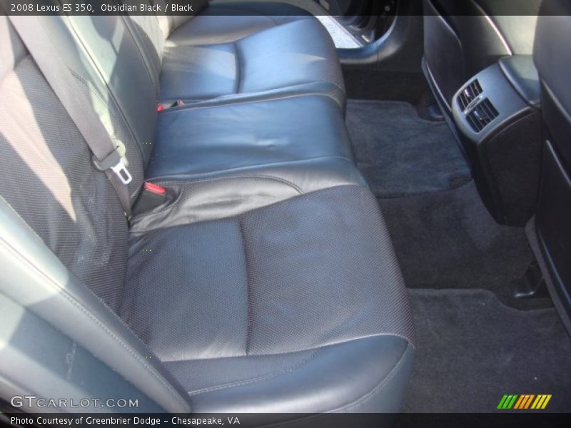 Obsidian Black / Black 2008 Lexus ES 350