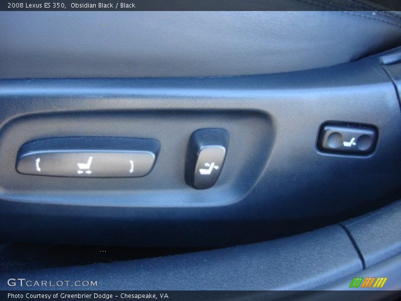 Obsidian Black / Black 2008 Lexus ES 350