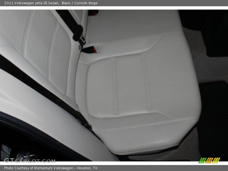 Black / Cornsilk Beige 2011 Volkswagen Jetta SE Sedan