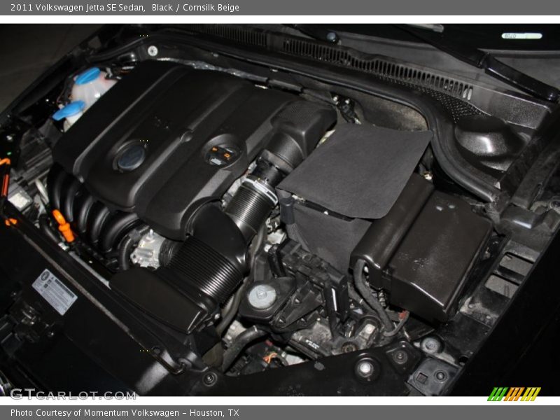 Black / Cornsilk Beige 2011 Volkswagen Jetta SE Sedan