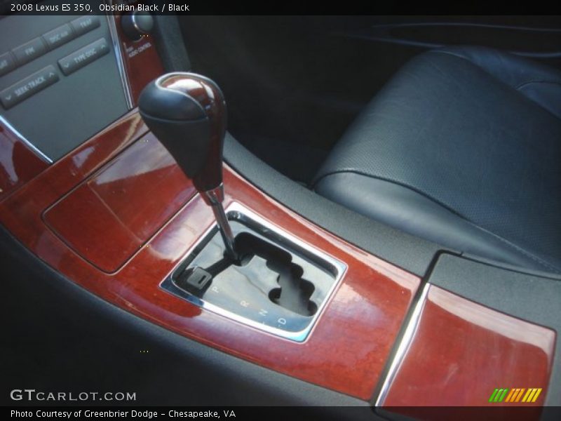 Obsidian Black / Black 2008 Lexus ES 350