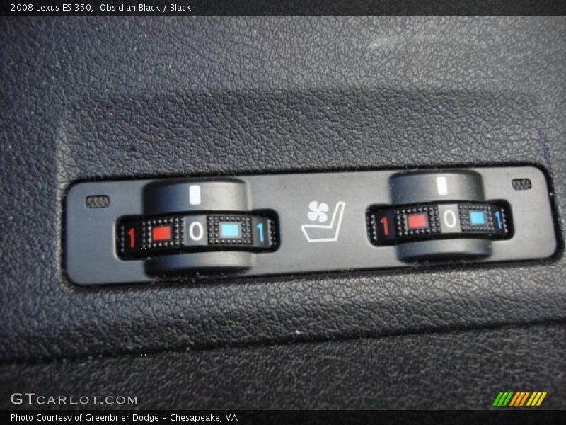 Obsidian Black / Black 2008 Lexus ES 350