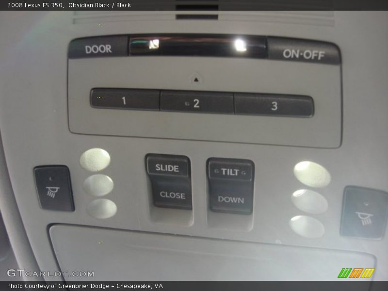 Obsidian Black / Black 2008 Lexus ES 350