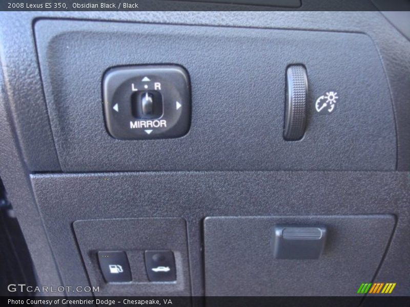 Obsidian Black / Black 2008 Lexus ES 350