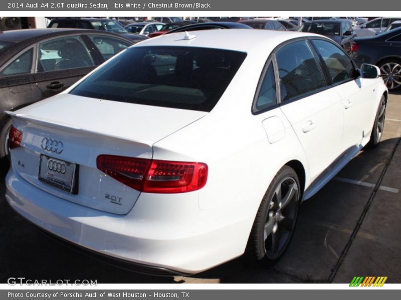 Ibis White / Chestnut Brown/Black 2014 Audi A4 2.0T quattro Sedan
